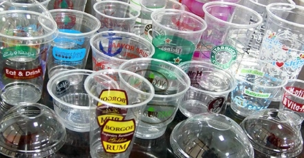 Selection and use of pet plastic cups